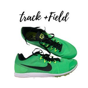 Men's Nike Rival Distance Track and Field Shoes with spikes, Neon Green